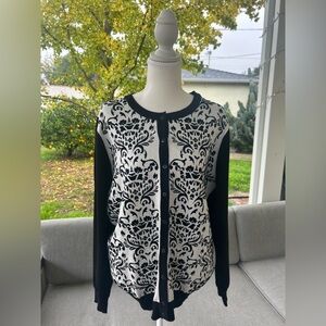 Croft & Barrow Black and White Cardigan